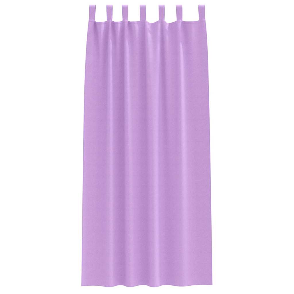 vidaXL Blackout Curtains with Rings 2 pcs Purple 225 x 140 cm