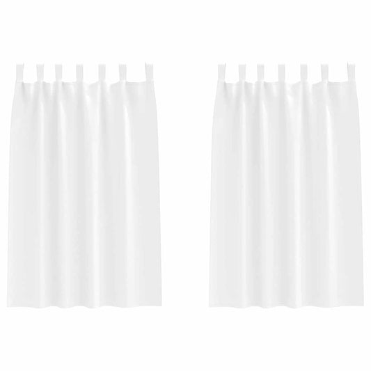 vidaXL Blackout Curtains with Rings 2 pcs Pure White 175 x 140 cm
