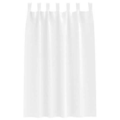 vidaXL Blackout Curtains with Rings 2 pcs Pure White 175 x 140 cm