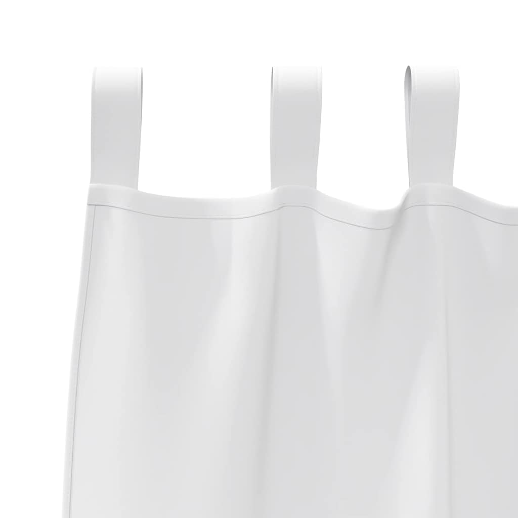 vidaXL Blackout Curtains with Rings 2 pcs Pure White 245 x 140 cm