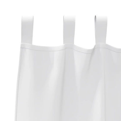 vidaXL Blackout Curtains with Rings 2 pcs Pure White 245 x 140 cm