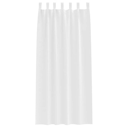 vidaXL Blackout Curtains with Rings 2 pcs Pure White 245 x 140 cm