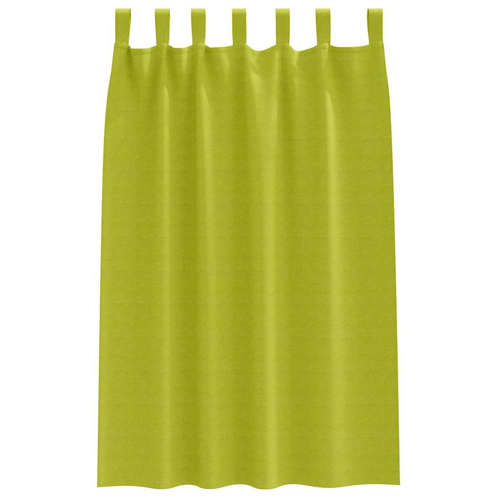 vidaXL Blackout Curtains with Rings 2 pcs Green 175 x 140 cm Polyester