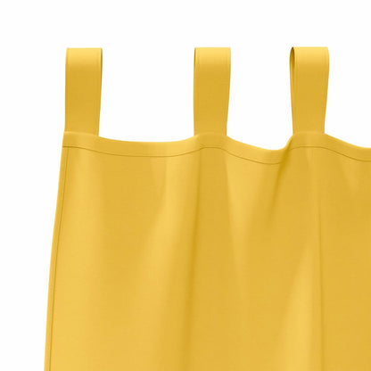 vidaXL Blackout Curtains with Rings 2 pcs Mustard Yellow 225 x 140 cm