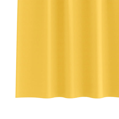 vidaXL Blackout Curtains with Rings 2 pcs Mustard Yellow 225 x 140 cm