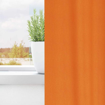vidaXL Blackout Curtains with Rings 2 pcs Bright Orange 225 x 140 cm
