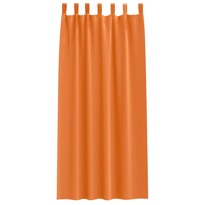 vidaXL Blackout Curtains with Rings 2 pcs Bright Orange 225 x 140 cm