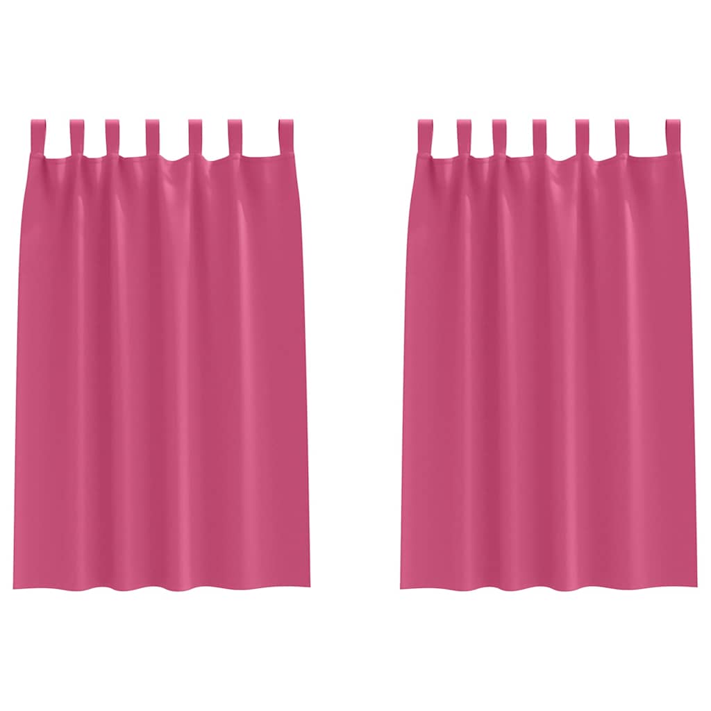 vidaXL Blackout Curtains with Rings 2 pcs Bright Pink 175 x 140 cm