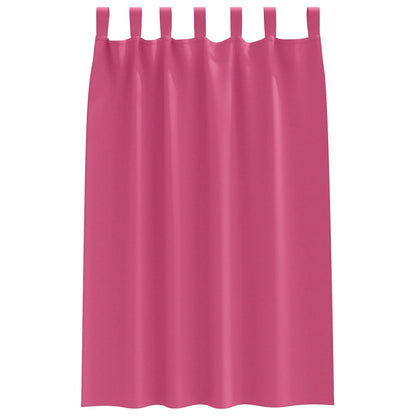 vidaXL Blackout Curtains with Rings 2 pcs Bright Pink 175 x 140 cm