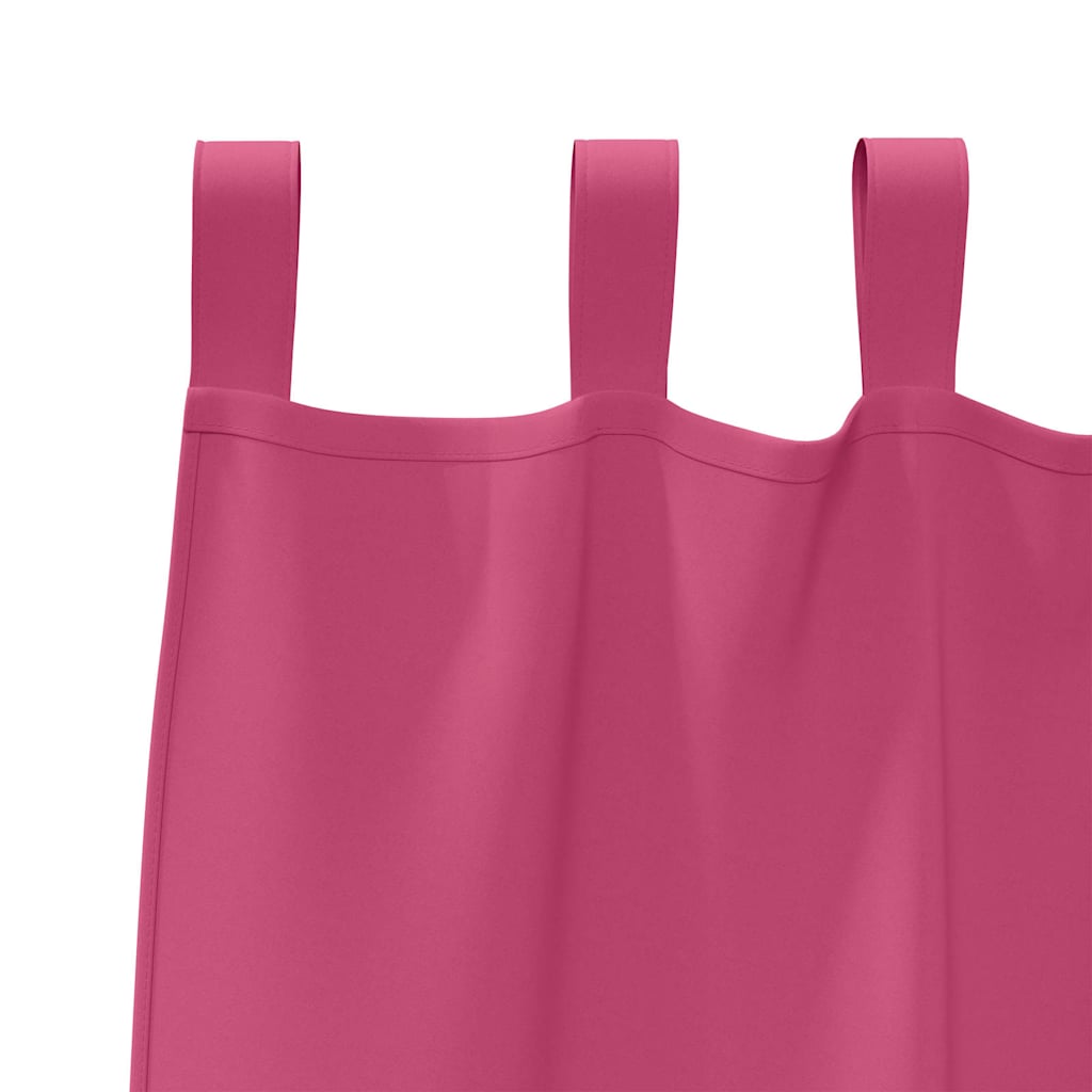 vidaXL Blackout Curtains with Rings 2 pcs Bright Pink 225 x 140 cm
