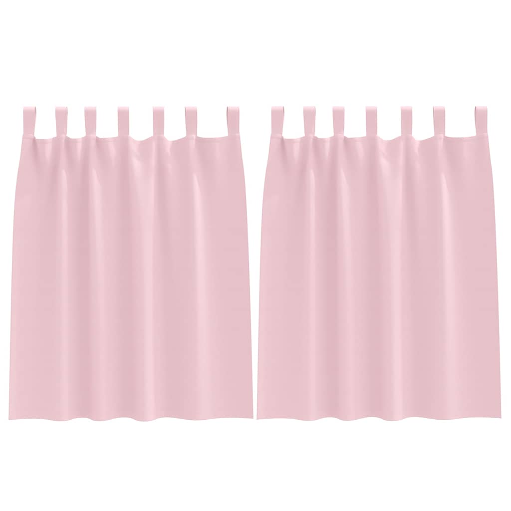 vidaXL Blackout Curtains with Rings 2 pcs Baby Pink 140 x 140 cm