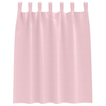vidaXL Blackout Curtains with Rings 2 pcs Baby Pink 140 x 140 cm