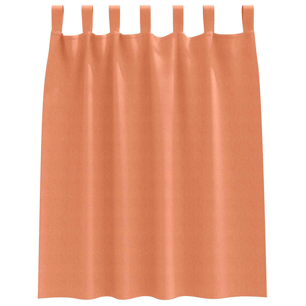 vidaXL Blackout Curtains with Rings 2 pcs Terracotta 140 x 140 cm