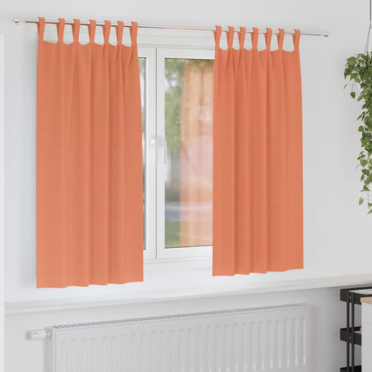vidaXL Blackout Curtains with Rings 2 pcs Terracotta 175 x 140 cm
