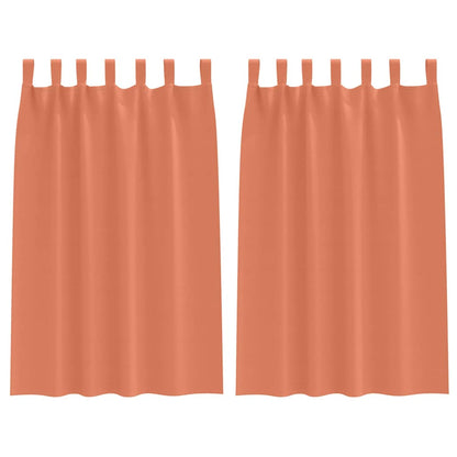 vidaXL Blackout Curtains with Rings 2 pcs Terracotta 175 x 140 cm