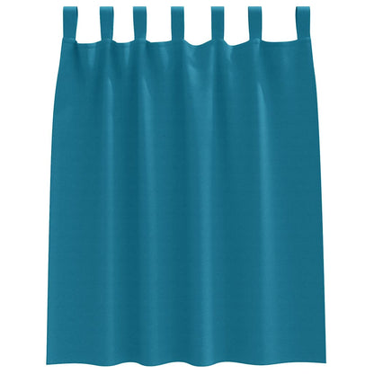 vidaXL Blackout Curtains with Rings 2 pcs Turquoise 140 x 140 cm