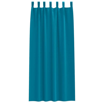 vidaXL Blackout Curtains with Rings 2 pcs Turquoise 260 x 140 cm