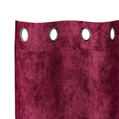 vidaXL Velvet Curtains 2 pcs Wine Red 260 x 140 cm Velvet