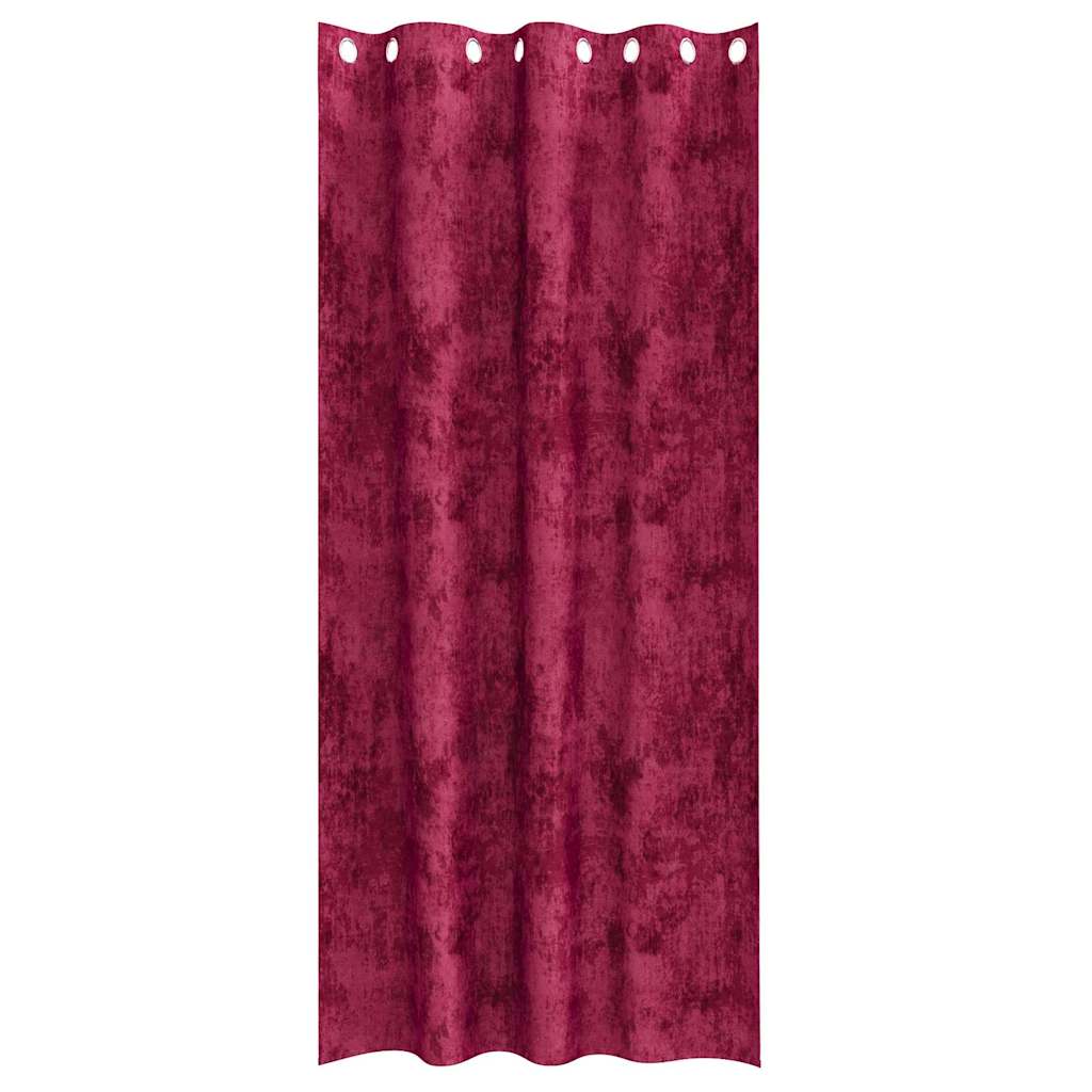 vidaXL Velvet Curtains 2 pcs Wine Red 260 x 140 cm Velvet