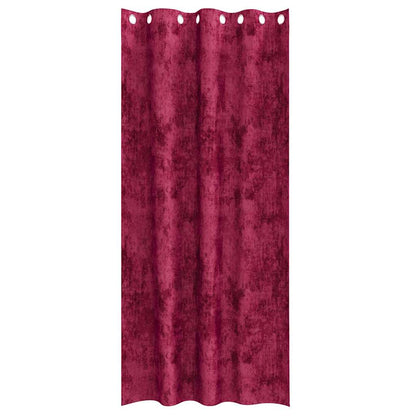 vidaXL Velvet Curtains 2 pcs Wine Red 260 x 140 cm Velvet