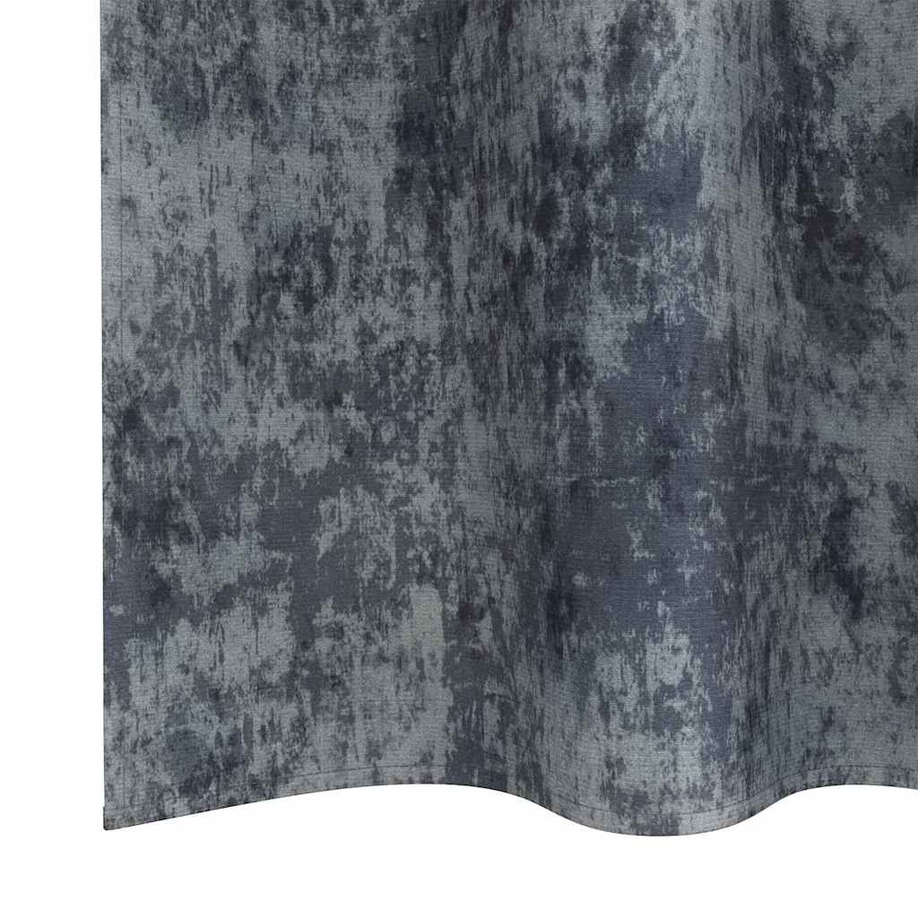 vidaXL Velvet Curtains 2 pcs Silver Grey 260 x 140 cm Velvet