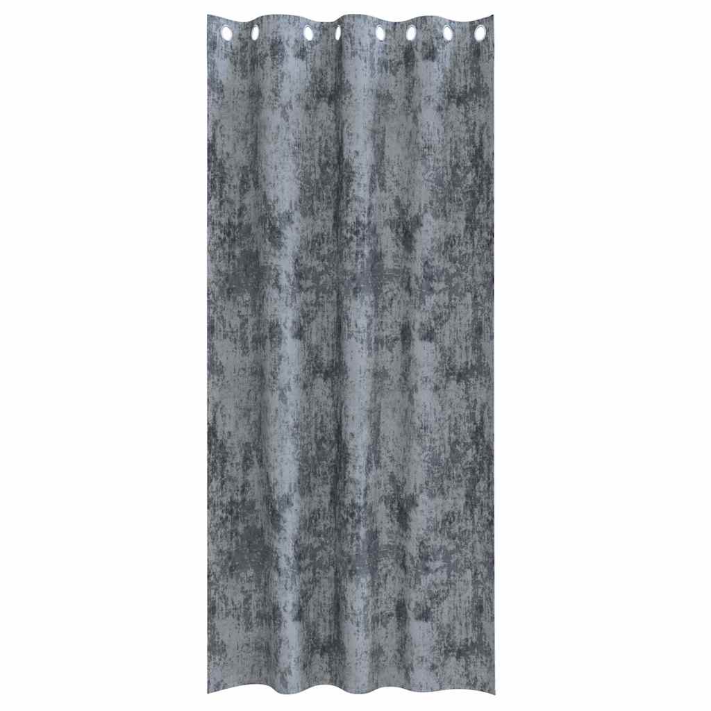 vidaXL Velvet Curtains 2 pcs Silver Grey 260 x 140 cm Velvet