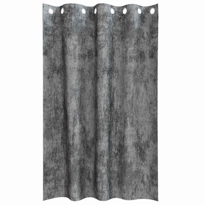 vidaXL Velvet Curtains 2 pcs Grey 175 x 140 cm Velvet