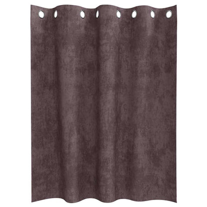 vidaXL Velvet Curtains 2 pcs Brown 140 x 140 cm Velvet
