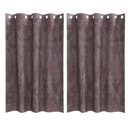 vidaXL Velvet Curtains 2 pcs Brown 175 x 140 cm Velvet