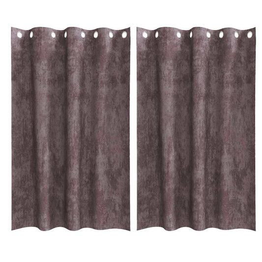 vidaXL Velvet Curtains 2 pcs Brown 175 x 140 cm Velvet