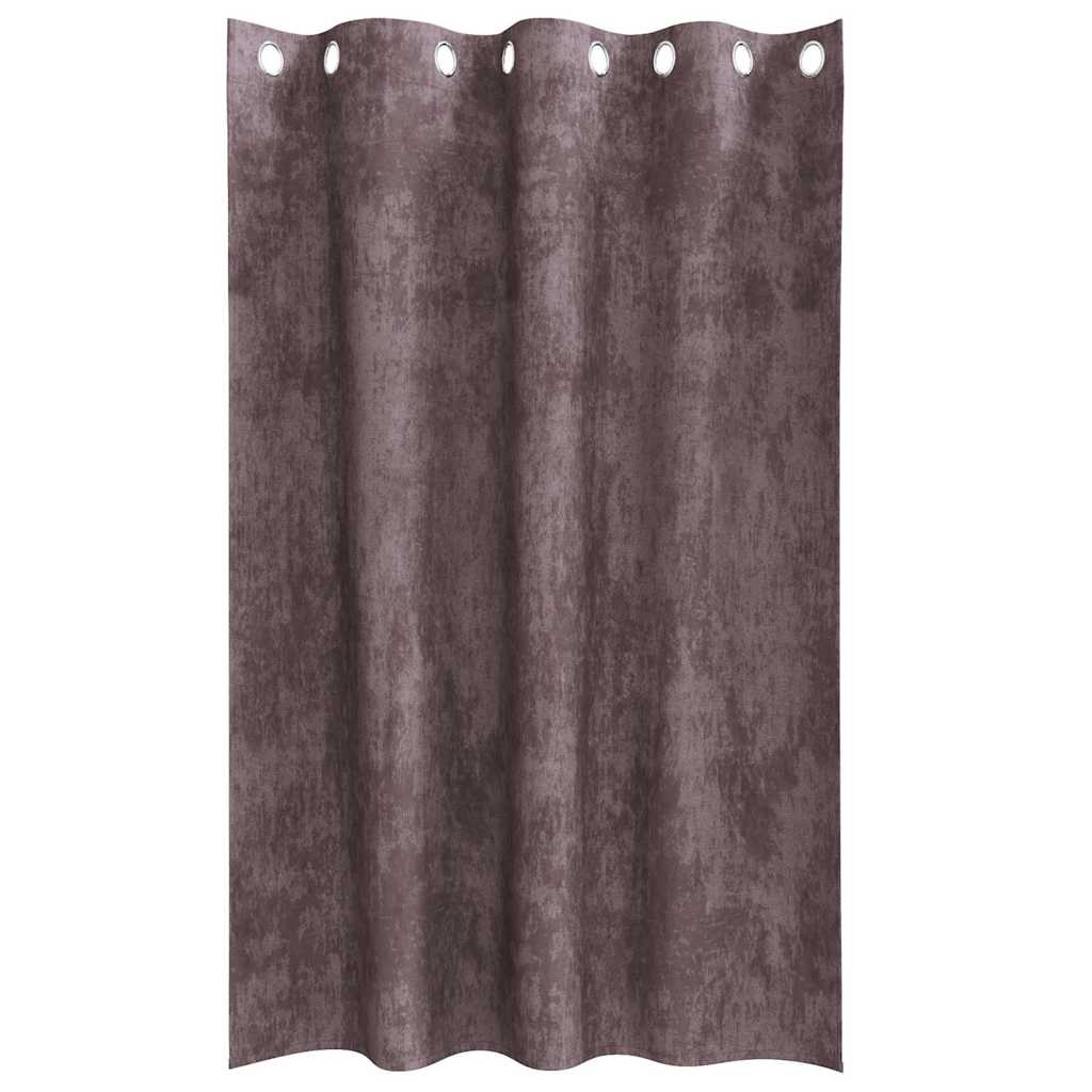 vidaXL Velvet Curtains 2 pcs Brown 175 x 140 cm Velvet