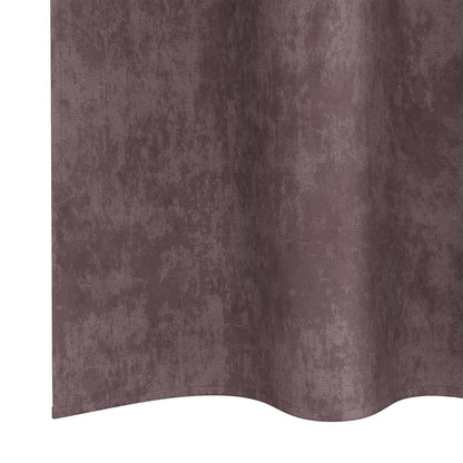vidaXL Velvet Curtains 2 pcs Brown 225 x 140 cm Velvet