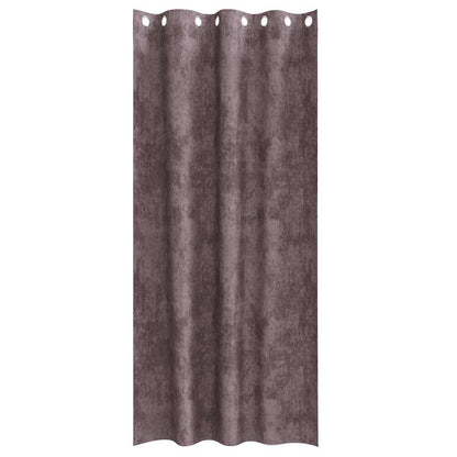 vidaXL Velvet Curtains 2 pcs Brown 225 x 140 cm Velvet