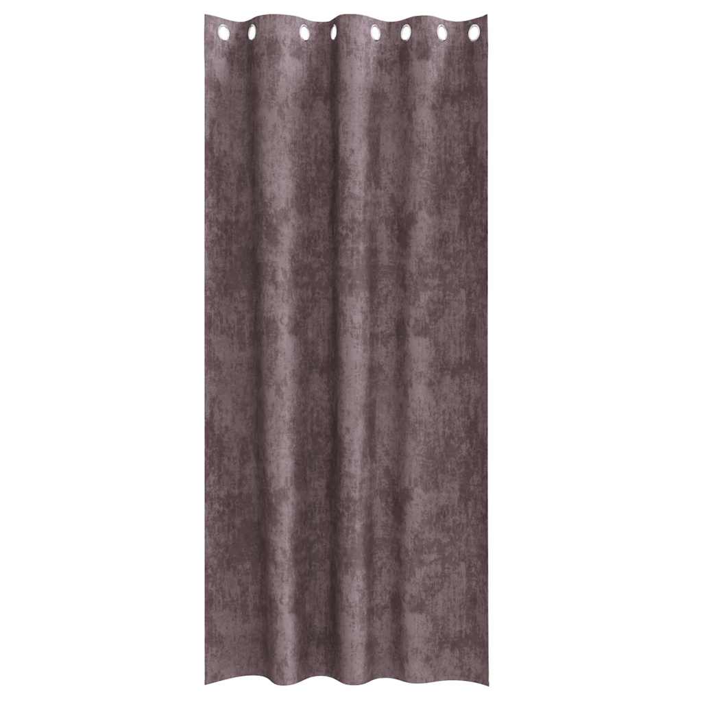 vidaXL Velvet Curtains 2 pcs Brown 260 x 140 cm Velvet