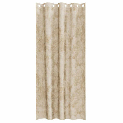 vidaXL Velvet Curtains 2 pcs Cream 260 x 140 cm Velvet
