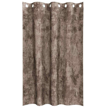 vidaXL Velvet Curtains 2 pcs Cappuccino 175 x 140 cm Velvet