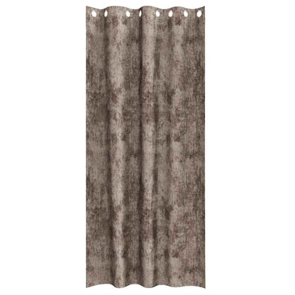 vidaXL Velvet Curtains 2 pcs Cappuccino 225 x 140 cm Velvet