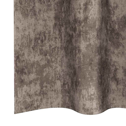 vidaXL Velvet Curtains 2 pcs Cappuccino 260 x 140 cm Velvet