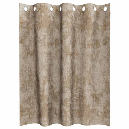 vidaXL Velvet Curtains 2 pcs Champagne 140 x 140 cm Velvet
