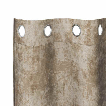 vidaXL Velvet Curtains 2 pcs Champagne 245 x 140 cm Velvet