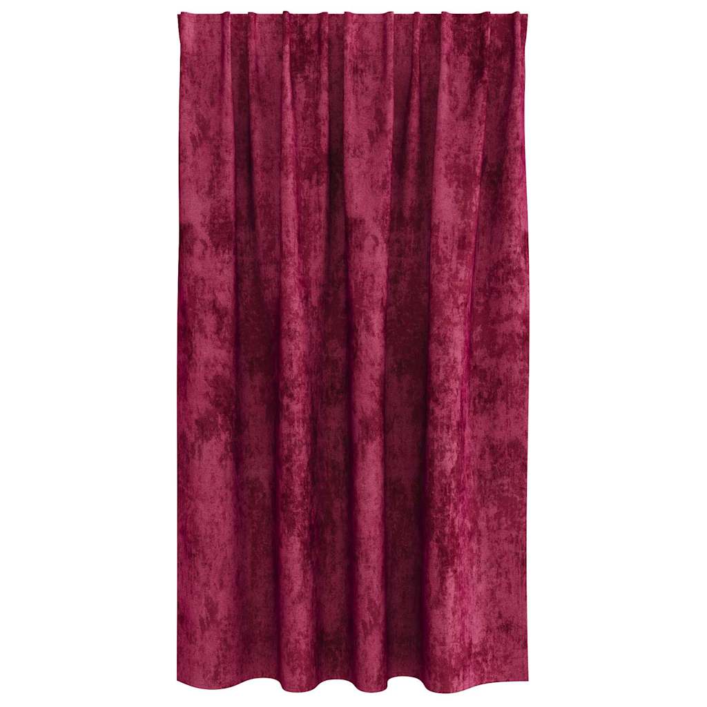 vidaXL Velvet Curtains 2 pcs Wine red 140 x 140 cm Velvet