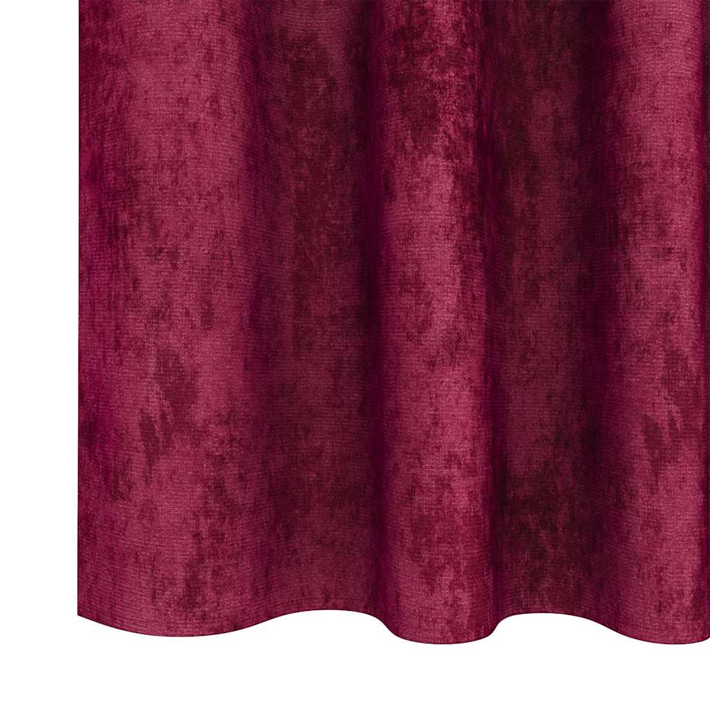 vidaXL Velvet Curtains 2 pcs Wine red 175 x 140 cm Velvet