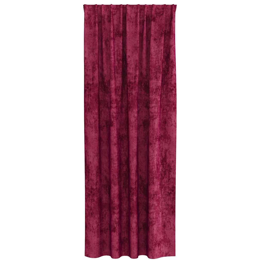 vidaXL Velvet Curtains 2 pcs Wine red 245 x 140 cm Velvet