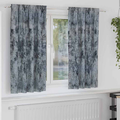 vidaXL Velvet Curtains 2 pcs Silver Grey 175 x 140 cm Velvet