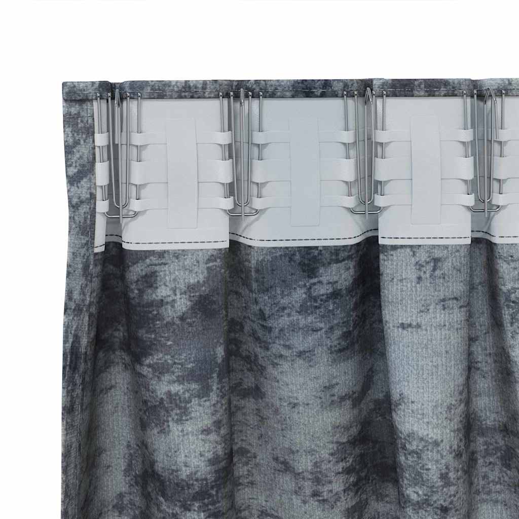 vidaXL Velvet Curtains 2 pcs Silver Grey 225 x 140 cm Velvet