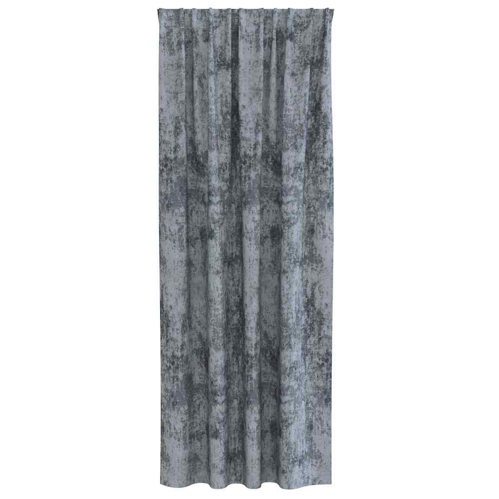 vidaXL Velvet Curtains 2 pcs Silver Grey 245 x 140 cm Velvet