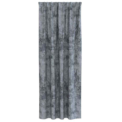 vidaXL Velvet Curtains 2 pcs Silver Grey 245 x 140 cm Velvet