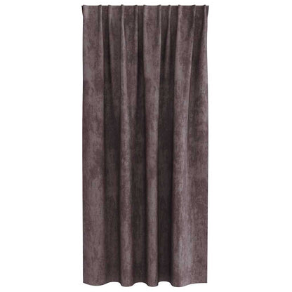 vidaXL Velvet Curtains with Curtains 2 pcs Brown 175 x 140 cm Velvet