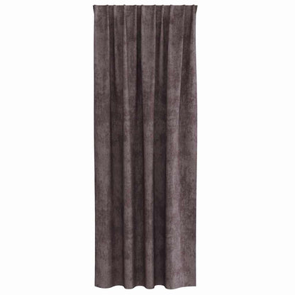 vidaXL Velvet Curtains with Curtains 2 pcs Brown 245 x 140 cm Velvet