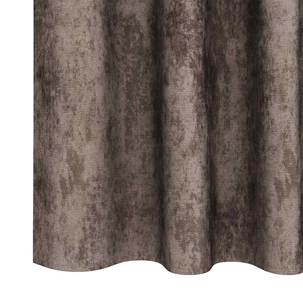 vidaXL Velvet Curtains 2 pcs Cappuccino 245 x 140 cm Velvet